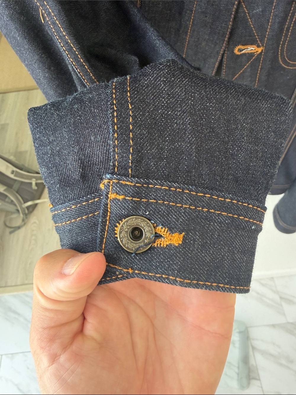 Men’s Brave Star Selvedge Denim Jacket - Like New size large mens - Picture 7 of 8